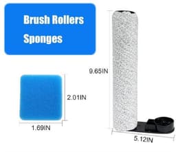 borstelrol en 4 filters accessoireset geschikt voor Eureka NEW430, JONR ED12 nat- en droogzuiger reserveonderdelen — thumbnail 2