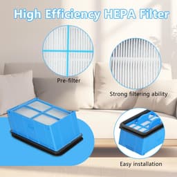 Inovra- Accessoireset voor Bissell CrossWave - 2 Borstelrollen - 2 HEPA-filters - Geschikt voor modellen 4076/4087/4000/4017N - Voor nat- en droogzuigers - Microvezel voor harde vloeren - Stofzuigeraccessoires — thumbnail 3