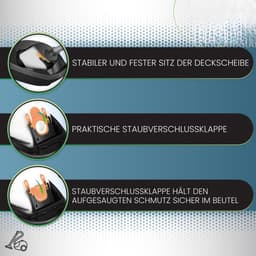 10 stofzuigerzakken geschikt voor Siemens VSQ5X1230 Q5.0 extreme SilencePower stofzuiger (serie Q 5.0), 5-laagse zak met hygiënische sluiting, type BS 217m incl. filter — thumbnail 2
