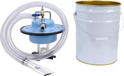 Pneumatische Stofzuiger - Industriële Zuiger - Werkplaats Reinigen - Automatische Uitschakeling - 20L Tank - Zilver — thumbnail 1