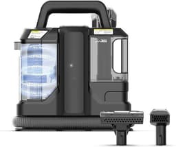 Verte Meubelreiniger - Draagbare Tapijtreiniger – 450 W - Krachtige Zuigkracht - Voor Bekleding – Vlekverwijderaar – Handmodel Vlekverwijderaar voor Banken – Tapijten – Autostoelen – Reiniging van Matrassen en Stoffen – Zwart — thumbnail 1