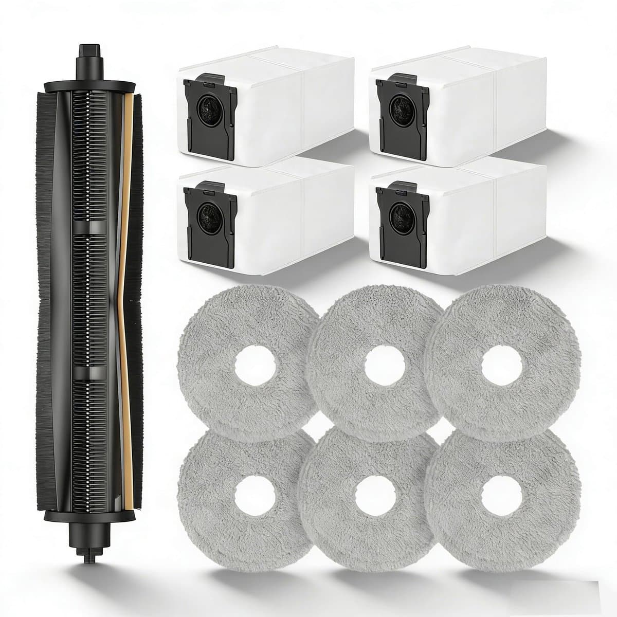 Dailygoods- Accessoires voor Dreame Robot - 11-delige set - TriCut-borstel - Stofzakken - Mopdoeken - Compatibel met L10s Pro Ultra Gen 2 - Robotstofzuiger — afbeelding 1