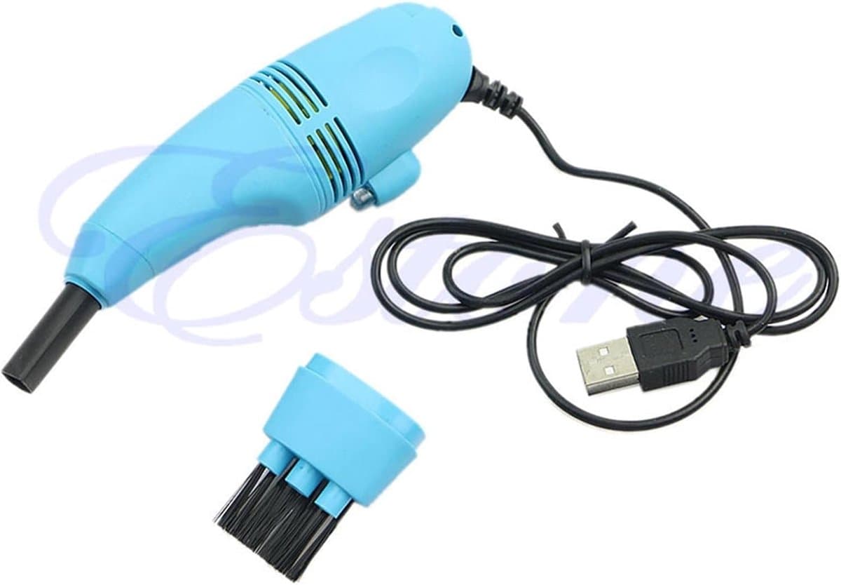 Mini Stofzuiger - Computer Reiniger - Toetsenbord Schoonmaken - USB Aangedreven - Handzaam Formaat - Hemelsblauw — afbeelding 1