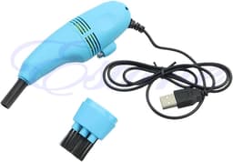 Mini Stofzuiger - Computer Reiniger - Toetsenbord Schoonmaken - USB Aangedreven - Handzaam Formaat - Hemelsblauw — thumbnail 1