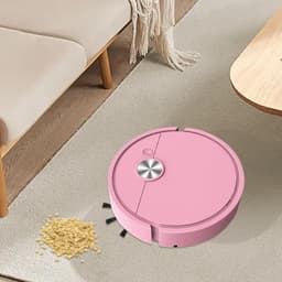 Bureau Stofzuiger - Kruimelrobot - Bureau Schoonhouden - Slimme Navigatie - 27.5 x 26.4 x 7.4 cm - Roze — thumbnail 2