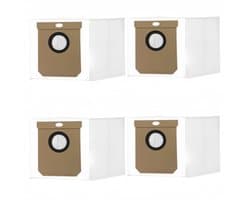 4-delige set stofzakken voor Eufy Clean L60 SES / L60 Hybrid SES / L50 SES robotstofzuigers stofzakken-met grote capaciteit van 2,5 liter-Vervangende stofzak voor Conga Home 1000, 8090 Ultra, 9090AI en Haier H9 Plus stofzuiger