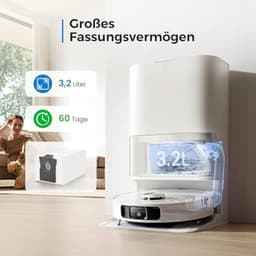 16 stofzakken (3,2L) voor Dreame L10s Ultra Gen 3/Gen 2, X50 Ultra Complete, X40 Master, Mova P50 Pro Ultra - vervangende zakken 60 dagen capaciteit, hoogwaardig 4-laags filter — thumbnail 3