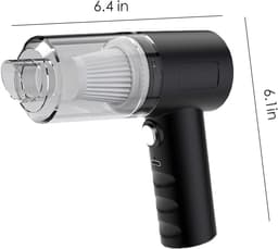 Kruimeldief - Auto stofzuiger - Krachtige handstofzuiger voor in de auto - USB oplaadbaar - Draagbaar - Mini-stofzuiger - Geschikt voor auto's en kantoren — thumbnail 4