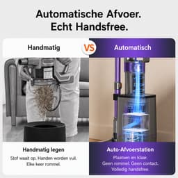 HomeGoodies ILIFE H90 Pro Steelstofzuiger met Auto-Leegstation 2-in-1 – 35kPa Zuigkracht & Draadloos – Ideaal voor Dierenhaar — thumbnail 4
