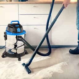 KIRA® Karcher - Krachtige Alleszuiger voor Nat & Droog - Professionele Bouwstofzuiger - Zilver - 35cm x 35cm x 51cm — thumbnail 2