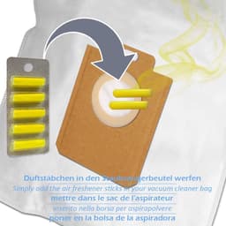 Stofzuigerzakken met Geurstokjes - Stofzuigerzakken en Luchtverfrissers - Stofzuigen en Geuren Verfrissen - Microvlies Kwaliteit en Hygiënische Sluiting — thumbnail 5