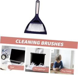Bezem Stoffer Set - Mini Reinigingsset - Bureau Schoonmaken - Compact Ontwerp - 147 Gram - Blauw — thumbnail 4
