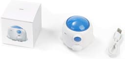 Raket Stofzuiger - Mini Cleaner - Bureau Opruimen - Eenvoudig te Leegmaken - 87x96x96mm - Wit — thumbnail 1