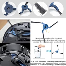 PromoHome 29-Pack Vervangende Accessoires voor Eufy X10 Pro Omni Robotstofzuiger - Hoofdborstel, Zijborstels, HEPA-filters, Stofzakken, Dweilpads. — thumbnail 5