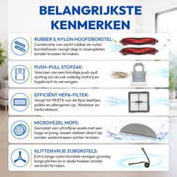 20-delige Accessoires Set Geschikt voor Roborock Q10 S5+ & Q10 S5 Robotstofzuiger - Complete Onderhoudsset met Hoofdborstels, Zijborstels, Hepa Filters, Dweilpads & Stofzakken - Onderdelen — thumbnail 4