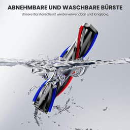 Stofzuigeraccessoires - Turbo Borstel - Geschikt voor Dyson V7 V8 V10 V11 V15 - Vloerzuigmond - Stofzuigermondstuk - voor harde vloeren en tapijten - met 4 LED-lampen - borstel — thumbnail 5