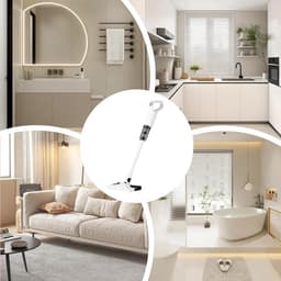 Draadloze Stofzuiger - Handstofzuiger - Huis Schoonmaken - Nat en Droog - 304 Pond - Wit — thumbnail 3