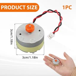 Robotstofzuiger Motor - Lidar Sensor - Nauwkeurige Navigatie - Vervangend Onderdeel - 43 Gram - Zwart — thumbnail 3