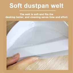 Mini Bezem Stofpan - Reinigingsset - Kleine Oppervlakken Schoonmaken - Geïntegreerde Set - Compact Formaat - Grijs — thumbnail 4