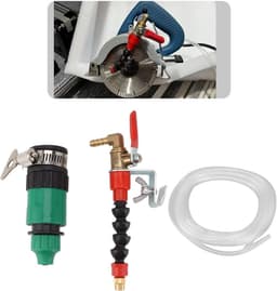 Snijmachine Stofverwijderaar - Watersproeier Systeem - Stofvrij Werken - Instelbaar Watervolume - 5m Waterslang - Zilver — thumbnail 3