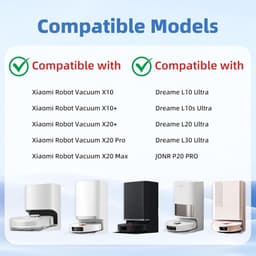 5 stuks stofzakken voor Dreame L10s Ultra / L10 Ultra / L20 Ultra /S10/S20, compatibel met Xiaomi X10+ / X20+/X10/X20/L10/M40 stofzak vervangende stofzuigeraccessoires (3,2 l grote capaciteit) — thumbnail 4