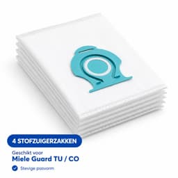 Kleanburg Vervangende stofzuigerzak – compatibel met Miele HyClean Pure TU & CO / Guard S1, L1, M1 – niet origineel (4 zakken + filter) — thumbnail 2