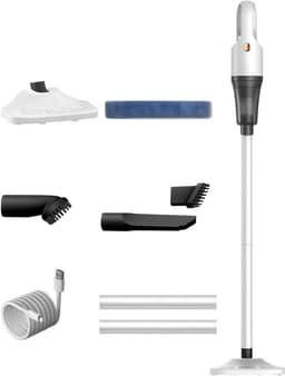 Draadloze Steelstofzuiger - Hand en vloer - Thuis reinigen - 2-in-1 functie - 115 cm - Wit — thumbnail 1