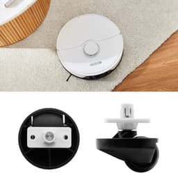 Allecto - Voorwiel Roborock S8 - Stille Band - Universeel - Compatibel met meerdere modellen - Roborock Stofzuiger - Vervangingsonderdeel - 8,4 x 5... — thumbnail 2