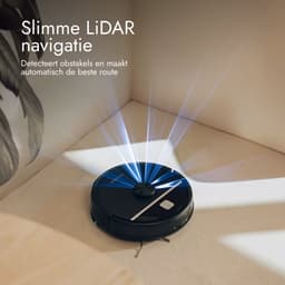 Bloomfold Robotstofzuiger met Dweilfunctie & Leegstation - 19.000Pa Zuigkracht – LiDAR Navigatie - 180 minuten - Slimme AI Robot Stofzuiger - Geschikt voor Huisdierhaar — thumbnail 3