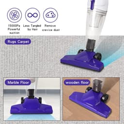 Lichtgewicht Stofzuiger - Handstofzuiger - Snel Huis Schoonmaken - 11-in-1 Multifunctioneel - 15 kPa Zuigkracht - Violet — thumbnail 3