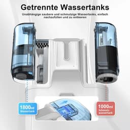 Wasstofzuiger - 450W krachtige motor - Met reinigingsmiddel - Voor tapijten, trappen, sofa, auto en dieren - Zelfreinigend - Met accessoires — thumbnail 5