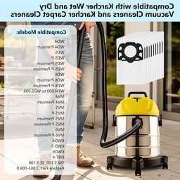 10 Stuks KFI 487 Vervangende Stofzuigerzakken voor Kärcher WD4 WD5 WD6 - Geschikt voor Nat en Droog Gebruik, Hoge Kwaliteit en Duurzaam — thumbnail 2