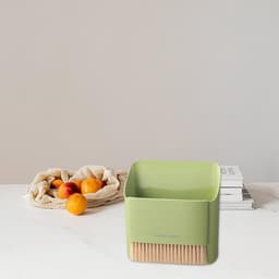 Stofpan en Borstelset - Kruimelveger Bezem - Snelle Schoonmaak - Compact Duo - 16 x 17 x 7.5 cm - Grijs — thumbnail 2