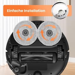 10 stuks wisdoeken geschikt voor Dreame L10s Ultra Gen 2/Gen 3 - L40/L50 Ultra AE - L10s Pro Ultra - X30/X40/X50/L40 Ultra - Mova E30/E40/P50/V50 Ultra stofzuigerrobot - wasbare microvezel-dweilpads, vervangende — thumbnail 3