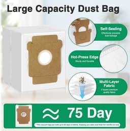 19stuks - Geschikt voor iRobot Roomba Plus 505/405/507 Combo Robotstofzuiger: 1 hoofdborstel - 4 stofzakken - 4 zijborstels - 2 HEPA- filters - 6 dweilen - 1 geel reinigingsborstel en 1 blauw reinigingsborstel — thumbnail 4