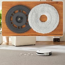 PromoHome 4 Dweilwissers en 2 Dweilplaten Geschikt voor Dreame L20 Ultra L10s Ultra Gen2 L10s Pro Ultra Heat X40 Ultra X40 Master L40 Ultra X30 Ultra - Reserverangen Robotstofzuiger — thumbnail 2