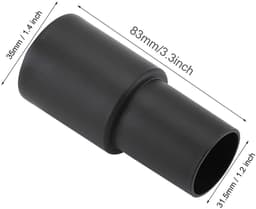 Dailygoody - Vacuümreiniger Slangadapter - Universele Zuiging - Kunststof Converter - Zwart - Adapter Mondbuis - Geschikt voor 32mm naar 35mm — thumbnail 3