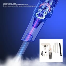 Dailygoods- Steelstofzuiger Draadloos 270° Draaibare Borstel - Handheld/Duwmodus - Multifunctioneel - Meerdere Opzetstukken - Verbeterde Reinigingsefficiëntie - Stofzuiger — thumbnail 3