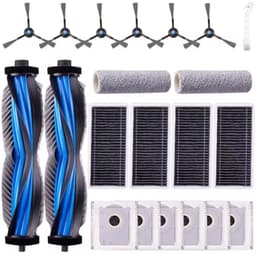 21-delige -2 rolborstel, 2 borstelrollen, 6 zijborstels, 6 stofzakken, 4 HEPA-filters en 1 Reinigingsborstel- Voor ECOVACS DEEBOT X8 Pro Omni/ X8 Omni robotstofzuiger — thumbnail 1