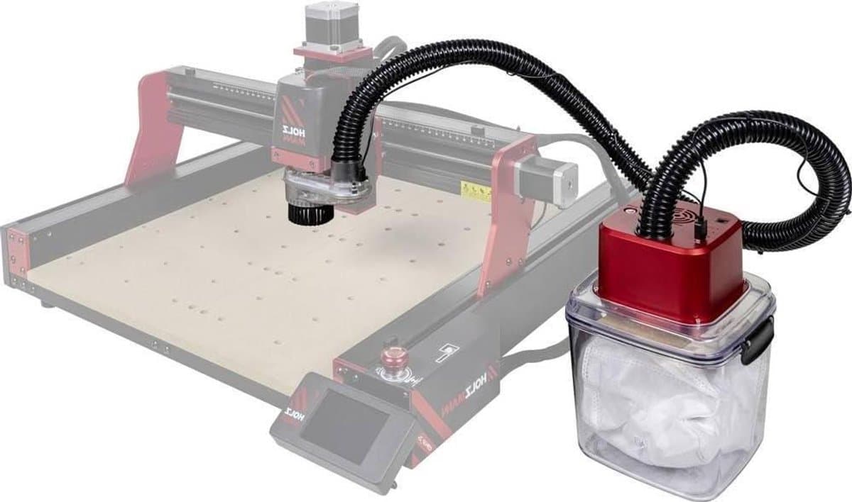Afzuiging stofzuiger - Stofafzuiging machine - Werkplaats stofvrij - Met LED werklamp - 28 liter zak - Grijs — afbeelding 1