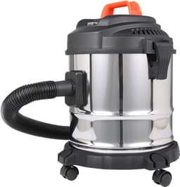 Fuegobird - Electric wet and dry vacuum cleaner - krachtig 2000W - Grote capaciteit 18 L - 4m cord - Blower connection - 7 accessoires - 1.6 m plastic hose - HEPA filterl - Bouwstofzuiger - RVS zuiger — thumbnail 1