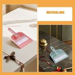 Mini Stofblik Borstelset - Handveger Set - Bureau Schoonmaken - Precisie Veeg Gereedschap - 18 cm Lengte - Diverse Kleuren — thumbnail 2
