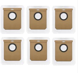 6-delige set stofzakken compatibel met Eufy Clean L60 SES / L60 Hybrid SES / L50 SES robotstofzuigers stofzakken-2,5 liter — thumbnail 1