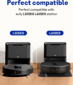 16-delige set stofzakken voor Eufy Clean L60 SES / L60 Hybrid SES / L50 SES robotstofzuigers stofzakken-2,5 liter — thumbnail 4