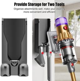 Allecto - Stofzuiger Docking Station - Oplaadstation - Lichtgewicht muurbeugel - Ruimtebesparend - Geschikt voor Dyson V12 - Hoogwaardige kwaliteit — thumbnail 3