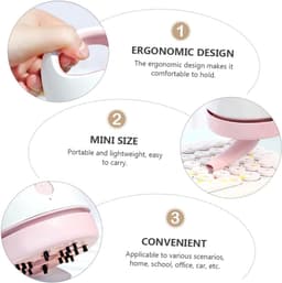 Draagbare Stofzuiger - Mini Cleaner - Bureau Opruimen - USB Oplaadbaar - 9.9 cm - Roze — thumbnail 3