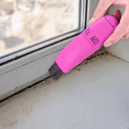 Mini Stofzuiger - Draadloze Cleaner - Toetsenbord Reinigen - USB Oplaadbaar - 19.7 cm - Roze — thumbnail 2