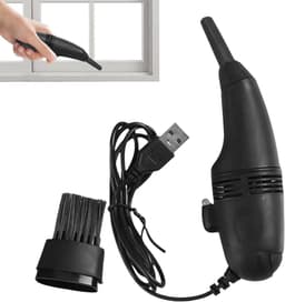 Mini Stofzuiger - Desktop Stofzuiger - Bureau Schoonmaken - Draadloos USB Ontwerp - Compact Formaat - Zwart — thumbnail 1