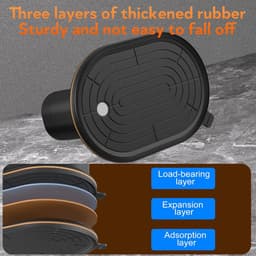 Zuignap Lifter - Batterij Lifter - Materiaal Verplaatsen - 300 kg Draagkracht - Diameter 24 cm - Zwart — thumbnail 4