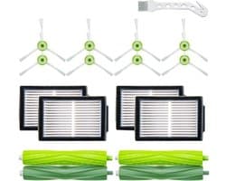 Zijborstel - Filter - Borstel - Geschikt voor Irobot Roomba I7 I7 Plus E5 E6 En E7 - Vervangingsset - Onderhoudskit